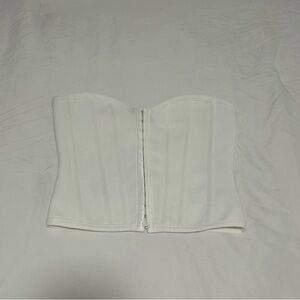 Pretty Little Thing White corset top